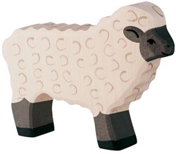 Holztiger Holz Schwarzkopfschaf Spielfigur FSC kreatives Spielzeug