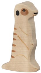 Holztiger Holz Erdmännchen Spielfigur Safari Tier