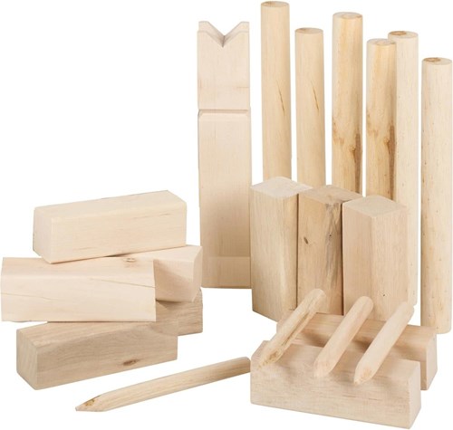 Philos 3314 - Kubb Game, Originalgröße, Buche, Wurf- und Geschicklichkeitsspiel-2