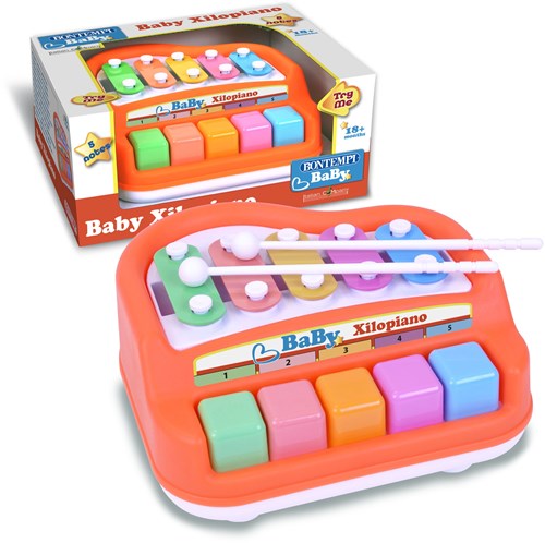 Bontempi Xylopiano Baby Musikinstrument orange Spielzeug-2