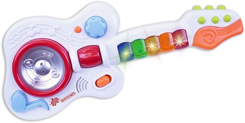 Bontempi elektronische Gitarre Spielzeug weiß für Kinder - Musikspaß-2