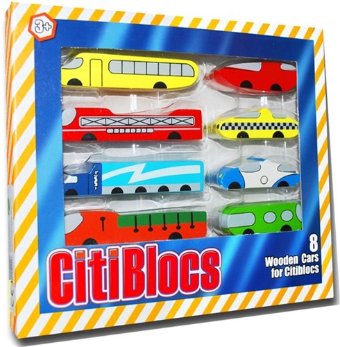 Harlekijn CitiBlocs Holzautos 8. 3+