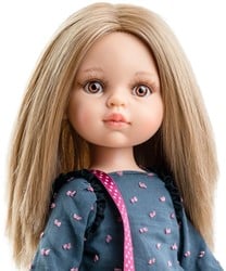 Paola Reina Puppe Amigas Carla rosa/Schleifen (32cm)