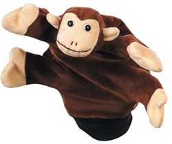 Beleduc Handpuppe Affe - Kuschelige Spielhandschuh für Kinder