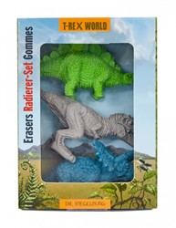 <p>Set von 3 Dinosaurier Radiergummi in 3 Farben</p>.