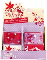 Moses Grußkarten Set mit Umschlägen - With love Karten 40 Stück