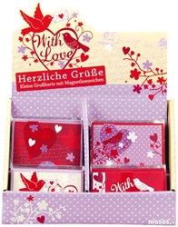 Moses Grußkarten Set mit Umschlägen - With love Karten 40 Stück