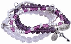Moses Armband Spielzeug Märchenwald lila 3er-Set