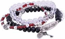 Moses Armband Spielzeug Märchenwald schwarz-rot Set 3 Stück