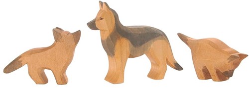 Ostheimer Holz Deutscher Schäferhund Spielfigur handgefertigt FSC-2