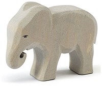 Ostheimer Holz Elefant Kalb Spielfigur fressend FSC zertifiziert