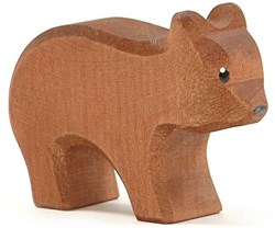 Ostheimer Holz Bär klein laufende Spielfigur braun