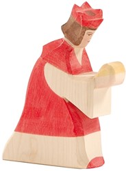Ostheimer Holzspielzeug König rot - Holzfigur für Kinder
