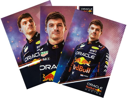 Red Bull Max Verstappen schrift A5 lijn 3 stuks