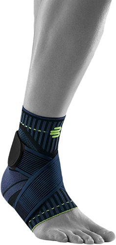 Bauerfeind Sports Knöchelbandage Unterstützung schwarz-navy rechts XXL Sport