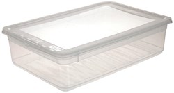 Keeeper Aufbewahrungsbox transparent 8 Liter mit Deckel - stabile Box