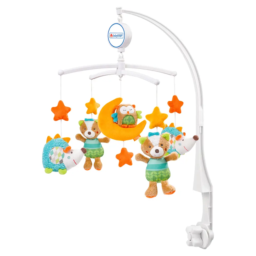 Fehn Musik-Mobile Sleeping Forest - Babybett Mobile mit Spieluhr