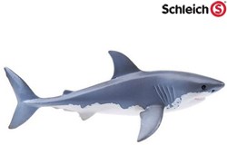 Schleich Wild Life weiße Hai Spielfigur 16 cm für Kinder