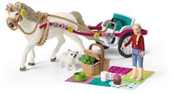 Schleich 42467 Horse Club Spielset - Kutsche für Pferdeshow, Spielzeug ab 5 Jahren
