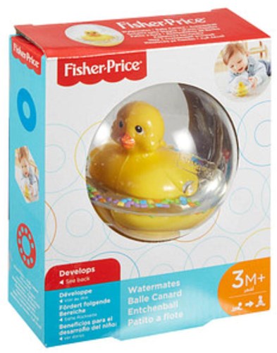 Mattel Fisher-Price Wasserball Ente Badespielzeug Baby gelb