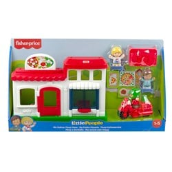 Mattel Spielzeug Fisher-Price Little People Pizzeria Spielset mit Zubehör