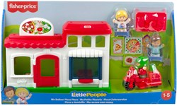 Mattel Spielzeug Fisher-Price Little People Pizzeria Spielset mit Zubehör