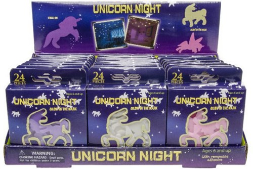 Im Dunkeln leuchtendes Einhorn 3 Esel. 8881