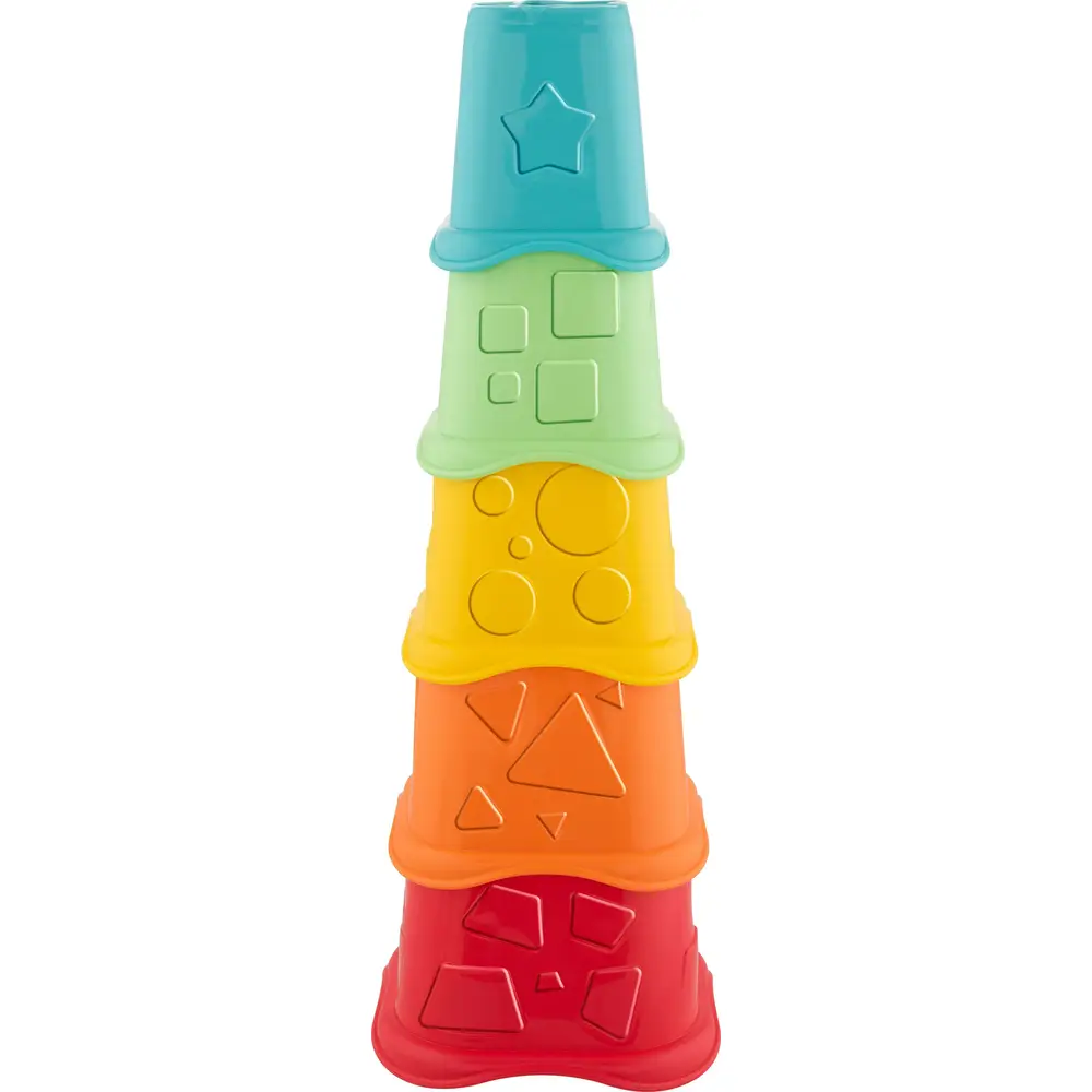 Chicco Stapelbecher ECO+ nachhaltiges Spielzeug aus recyceltem Kunststoff
