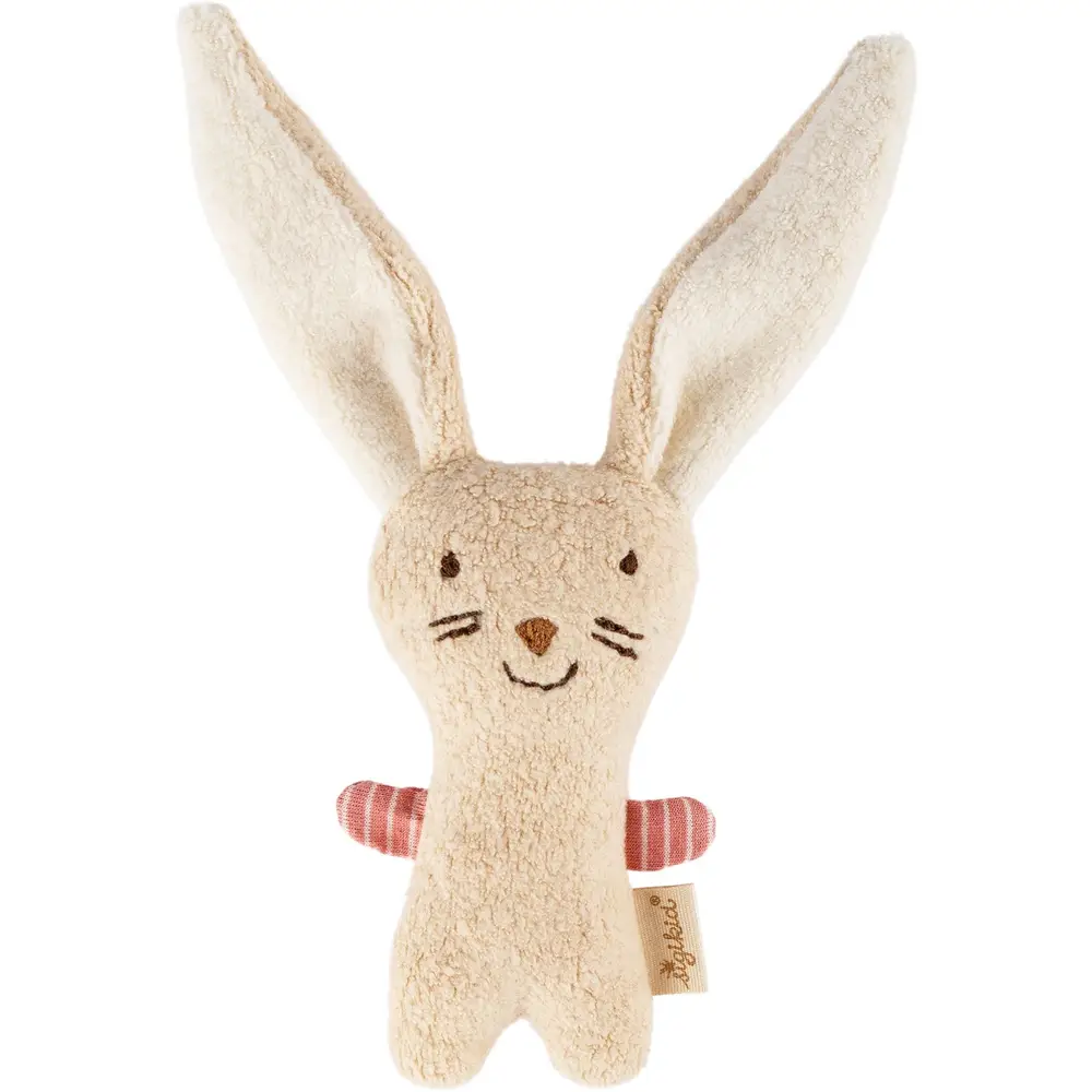 sigikid Baby Greifling Rassel Hase Baumwolle Kuscheltier
