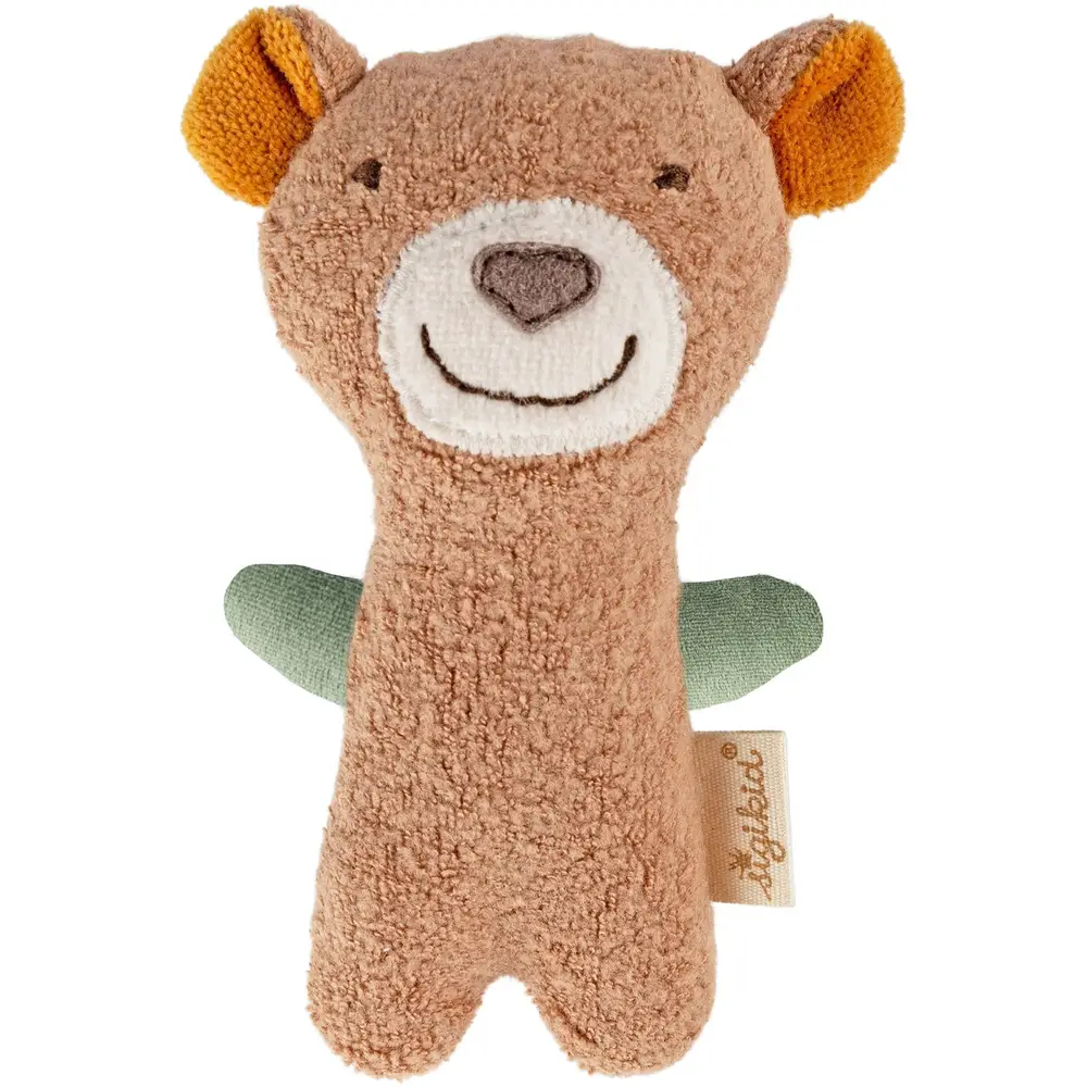 sigikid Baby Rassel Greifling Bär - weiches Greifspielzeug für Babys