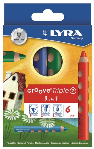 Lyra Farbstifte Groove Triple 1 6er Kartonetui