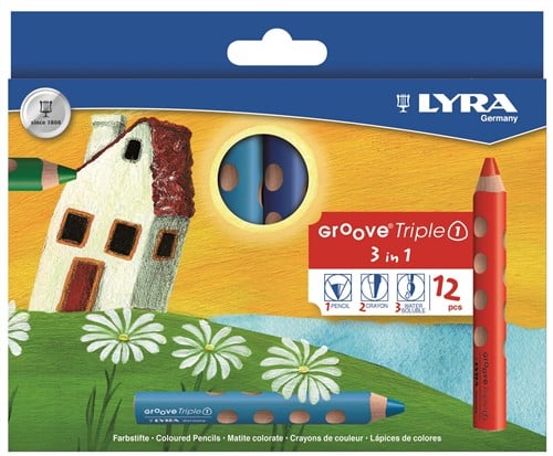 Lyra Buntstifte Groove Triple 1 Kartonbox 12 Stück
