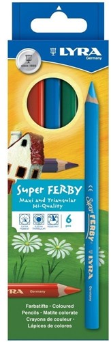 Lyra Buntstifte Super Ferby Kartonbox 6 Stück Basic