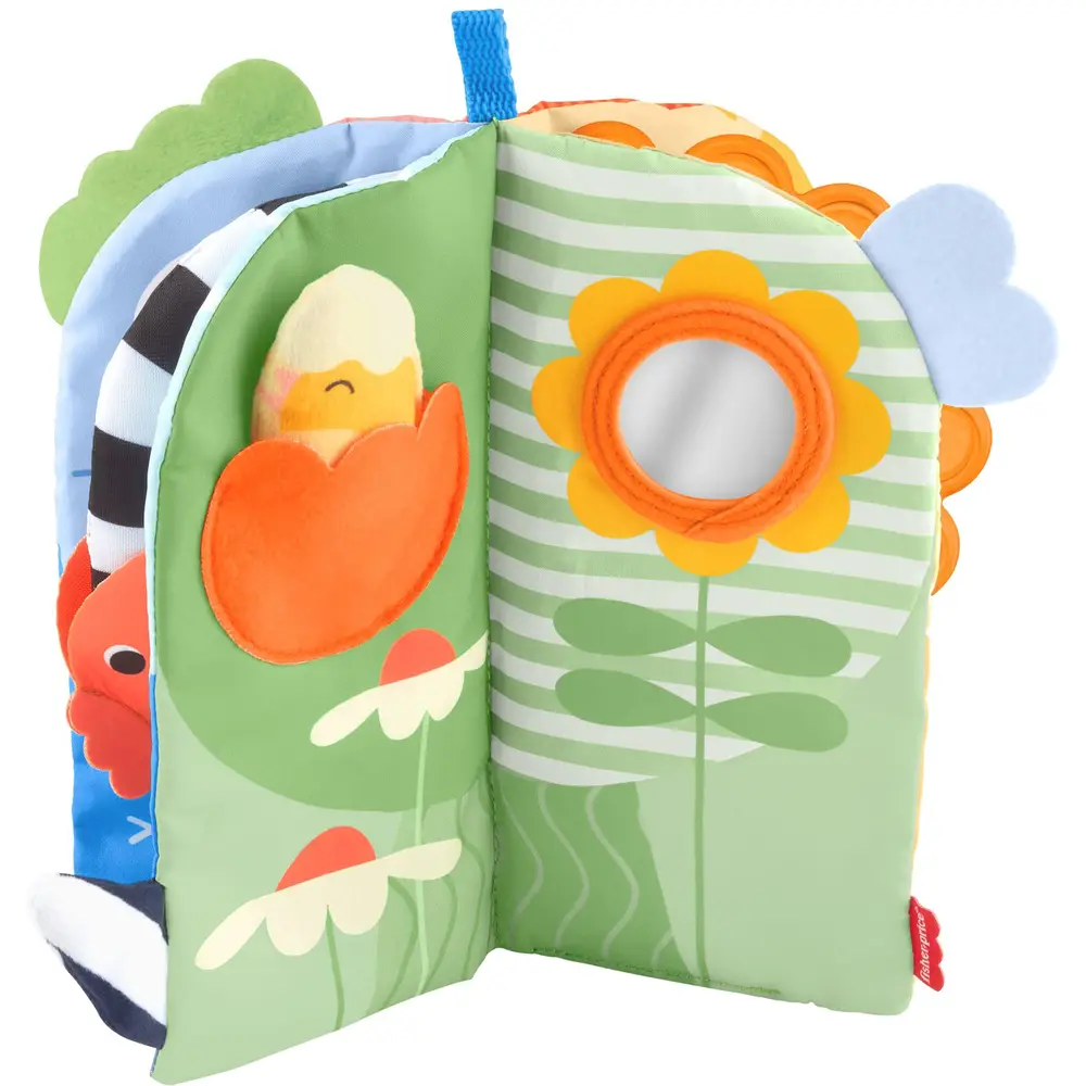 Fisher-Price Baby Spielzeug weiches sensorisches Buch mit Jahreszeiten