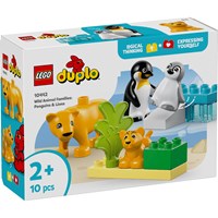 LEGO DUPLO Bauset Wildtiere Pinguine Löwen Kleinkindspielzeug