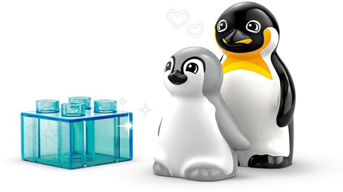 LEGO DUPLO Bauset Wildtiere Pinguine Löwen Kleinkindspielzeug-3