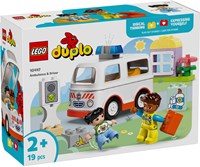LEGO DUPLO Rettungswagen Bauset mit Fahrer und Krankenhaus Spielzeug