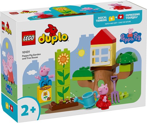 LEGO DUPLO Peppa Pig Garten und Baumhaus Bauset - Peppa Wutz Spielzeug