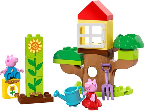 LEGO DUPLO Peppa Pig Garten und Baumhaus Bauset - Peppa Wutz Spielzeug-2
