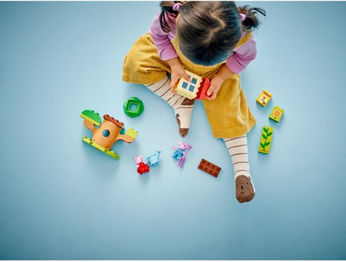 LEGO DUPLO Peppa Pig Garten und Baumhaus Bauset - Peppa Wutz Spielzeug-3