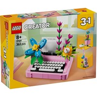LEGO Creator Schreibmaschine Bauset mit Blumen - 3in1 Spielzeug