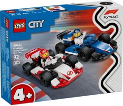 LEGO City F1 Rennwagen Williams Racing und Haas - Formel 1 Bauset Spielzeug