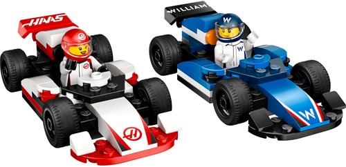 LEGO City F1 Rennwagen Williams Racing und Haas - Formel 1 Bauset Spielzeug-2