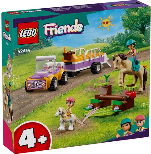 LEGO Friends Pferde- und Pony-Anhänger Bauset - 42634 Spielzeug