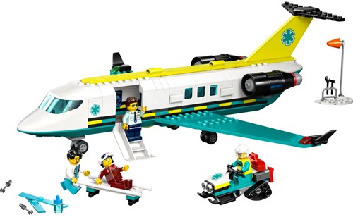 LEGO City Ambulanzflugzeug Spielzeugflugzeug Rettungsmission 60465-2