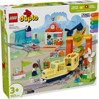LEGO DUPLO - Stadt Großer interaktiver Nachbarschaftszug Set - Zug Spielzeug