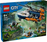 LEGO 60437 City Exploration Jungleonderzoekers Helikopter Bij de Basis