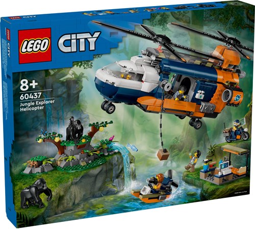 LEGO 60437 City Exploration Jungleonderzoekers Helikopter Bij de Basis