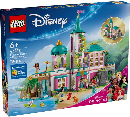 LEGO Disney Prinzessinnen Schloss Bauset mit Haustieren - 43267