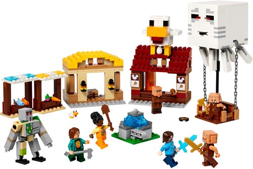 LEGO Minecraft Bauset Ghast-Ballon Angriff auf das Dorf - 555 Steine-2